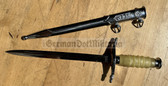 wo445 - original East German NVA, Grenztruppen & Stasi MfS officer dagger with maker logo