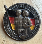 aa040 - c1952 4th parliament of the FDJ in Leipzig event badge