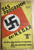 aa157 - c1932 manifest and program of the NSDAP party