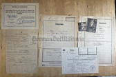 aa214 - NSDAP Stammbuch with Oath of Allegiance cert - personnel file for leaders - NSDAP Blockleiter - from Sudetenland