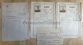 aa211 - NSDAP Stammbuch - personnel file for leaders - NSDAP Ortsleiter/town leader - includes recommendation for KVM Kriegsverdienstmedaille - from Sudetenland