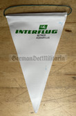 aa218 - 3 - Interflug - DDR Airline - Wimpel Pennant