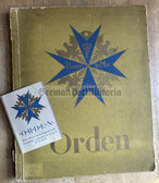 aa355 - 287x Imperial German Medals Orders Pour le Merite in complete cigarette card book 