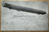aa313 - pre-WW1 German Zeppelin Airship postcard - Z III in the air