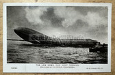 aa322- British WW1 anti-German propaganda postcard - Zeppelin Airship L248 shot down sinking in the Thames