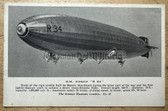 aa324- British postcard - Airship R34 first to cross the Atlantic in 1919