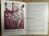 aa343 - c1972 posh restaurant in Budapest Hungary info flyer