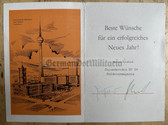 aa348 - c1970 New Years greeting card signed by the editor of the Soldatenmagazin (soldiers programme) a the Berliner Rundfunk radio station DT64