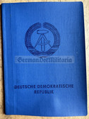 aa300 - c1982 East German Personalausweis ID book for a woman from Schwarzenberg