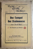 aa395 - c1935 - DER TEMPEL DER FREIMAURER - German anti Freemasonry book