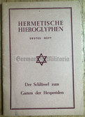 aa400 - c1956 - HERMETISCHE HIEROGLYPHEN - a German occult & alchemy society publication