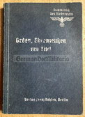 aa425 - c1940 ORDEN, EHRENZEICHEN UND TITEL - Orders, awards and titles of the German Reich - regulations & laws - very scarce