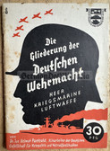 aa422 - c1938 DIE GLIEDERUNG DER DEUTSCHEN WEHRMACHT - structure of the Heer, Kriegsmarine and Luftwaffe