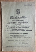 aa374 - c1936 Deutsche Jägerschaft Berlin-Oberspree membership address book - German Hunters Association