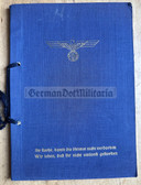 aa379 - c1943 Memorial Diary book for family members of Kriegsmarine sailors killed in action