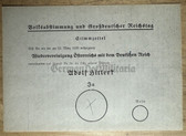 aa516 - original 1938 German Reichstag election & Austria Annexation referendum voting slip