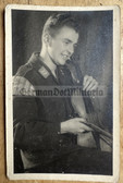 aa440 - Luftwaffe Soldat Musician with Schwalbennest swallows nest studio portrait photo - 1942 dated