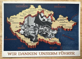 aa464 - Sudetenland Czech Occupation - Hitler Propaganda Postcard