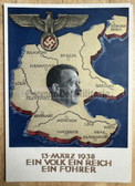 aa465 - Anschluss Austria Occupation - Hitler Propaganda Postcard
