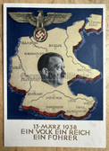 aa467 - Anschluss Austria Occupation - Hitler Propaganda Postcard