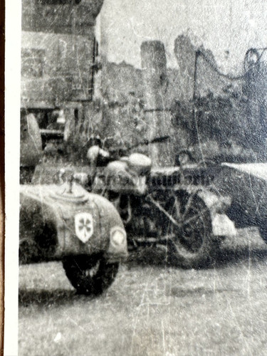 aa579 Luftwaffe motorbikes with side cars tactical sign 5th