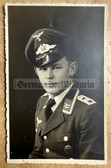 aa637 - Luftwaffe Unterfeldwebel with sports badge studio portrait photo - dated 1940