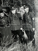 aa642 - NSKK officers with pistol holster, cuffband, medal ribbons, wound badges