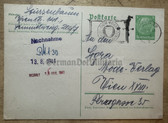 aa716 - c1941 correspondence postcard used as Nachnahme - Cash on Delivery