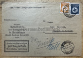 aa735 - c1934 local government/law courts letter with swastika Dienstmarke