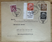 aa742 - c1938 envelope with Feldpost cancellations - Flower Wars