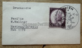 aa746 - c1941 envelope - sent from Vienna to Switzerland - small size