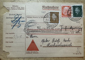 aa750 - c1933 Nachnahme - Cash on Delivery - certificate card