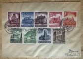 aa766 - c1941 envelope - WHW Winterhilfswerk postage stamps