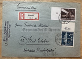 aa781 - c1944 envelope - registered letter - sent to Bad Elster