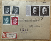 aa782 - c1944 front of envelope - registered letter - sent November 1944 in Vienna