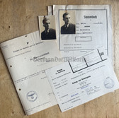aa667 - NSDAP Stammbuch - personnel file for leaders - NSV Blockwalter - from Sudetenland