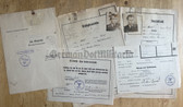aa668 - NSDAP Stammbuch with Oath of Allegiance cert - personnel file for leaders - DAF Propagandawalter - from Sudetenland