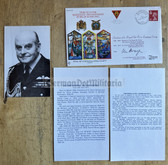 aa862 - c1989 RAF Escaping Society special first day cover - Belgian Resistance 1940 to 1945 - signed by RAF Air Chief Marshal Sir Lewis Hodges