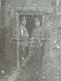 aa842 - German WW1 soldiers in trench photo