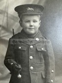 aa830 - WW1 photo - young boy in British Army uniform - Lancaster photographer