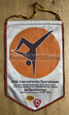 oo242 - East German Wimpel Pennant - c1980 Gymnastics competition of the state security organs of the socialist countries in Berlin