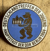 oa122 - c1964 Deutschlandtreffen - National Youth meeting in Berlin enamel participant badge