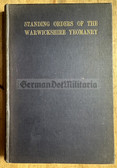aa878 - c1912 THE WARWICKSHIRE YEOMANRY - Regimental Standing Orders and Customs - British Army