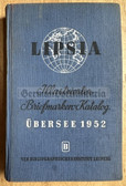 ob010 - c1952 East German Lipsia stamp collectors illustrated catalogue with Values - Übersee 