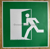 oo049 - East German plaque sign - Emergency Exit