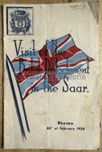 aa951 - Visit of the British Detachment in the Saar on 20th Feb 1935 - official programme