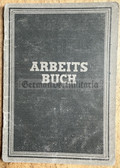 aa961 - c1949 Arbeitsbuch work book for a man from Stendal - worked as a joiner & painter/decorator