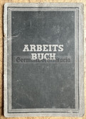 aa962 - c1950 Arbeitsbuch work book for a man from Pirna in Sachsen Saxony - worked as a book printer