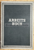 aa963 - c1949 Arbeitsbuch work book for a woman from Bitterfeld in Sachsen-Anhalt - worked at the main Soviet owned Chemical works in Bitterfeld
