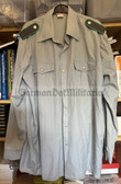 wo216 - NVA & Grenztruppen grey uniform shirt for conscript soldiers - border guards Soldat rank - size 42SL